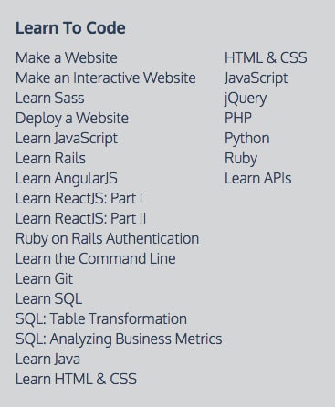 Websites zum Programmieren lernen müssen stets die Kurse erweitern