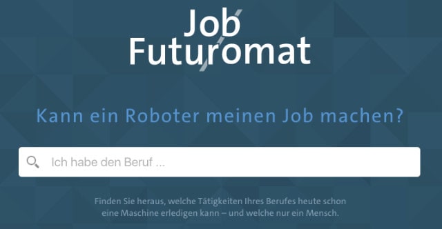Welche Jobs kann ein Roboter übernehmen? Der Job Futuromat sagt es dir!