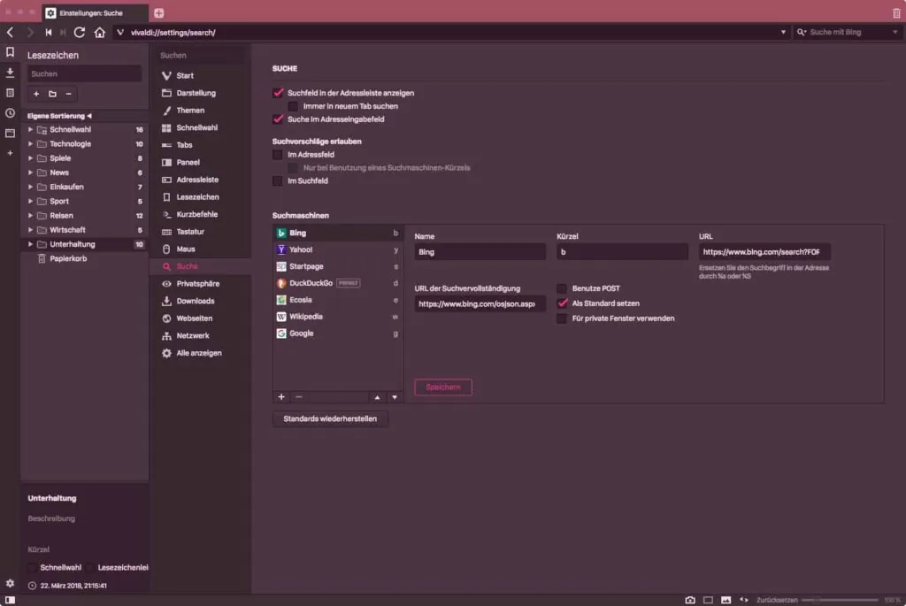 DuckDuckGo lässt sich unkompliziert auch als Standardsuchmaschine generell verwenden.