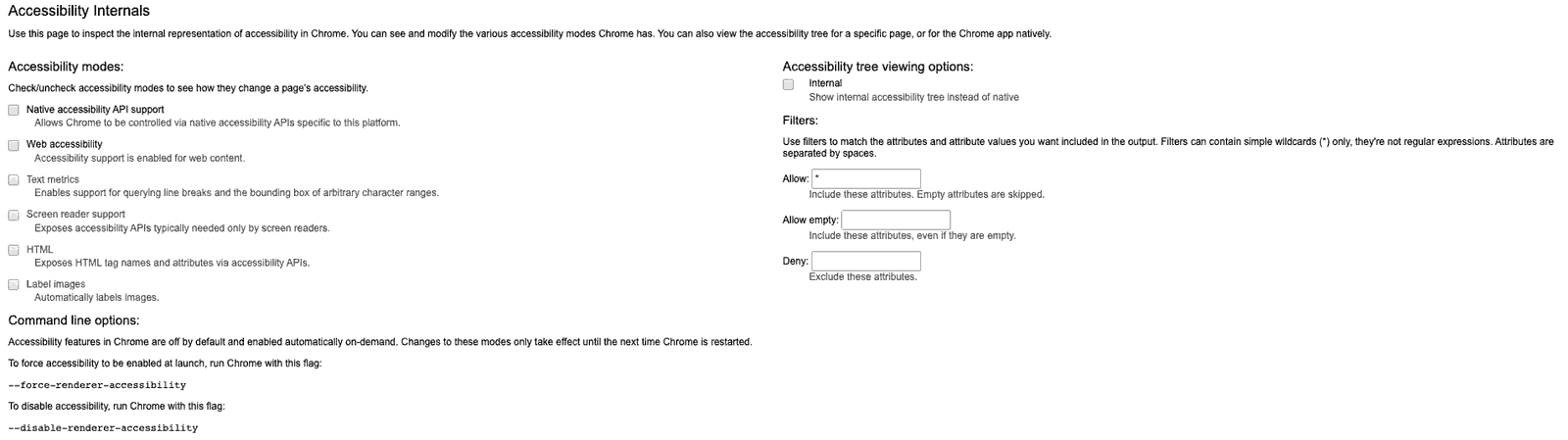 Google Chrome Accessibility