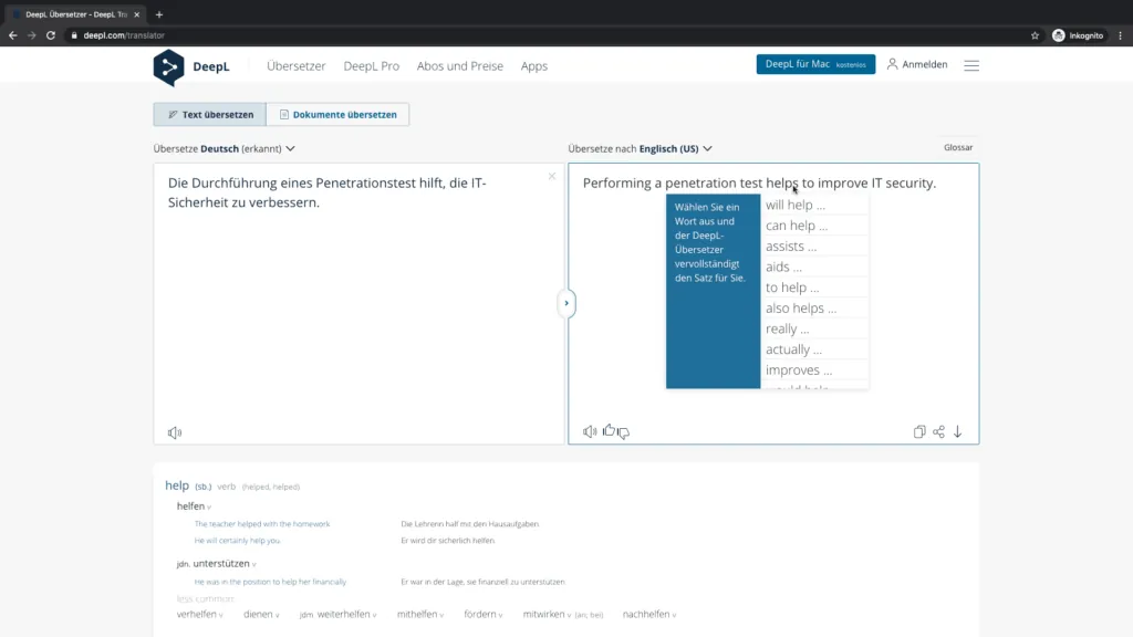 DeepL Verbesserungen