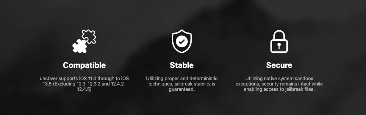 The unc0ver jailbreak - compatible, stable and secure