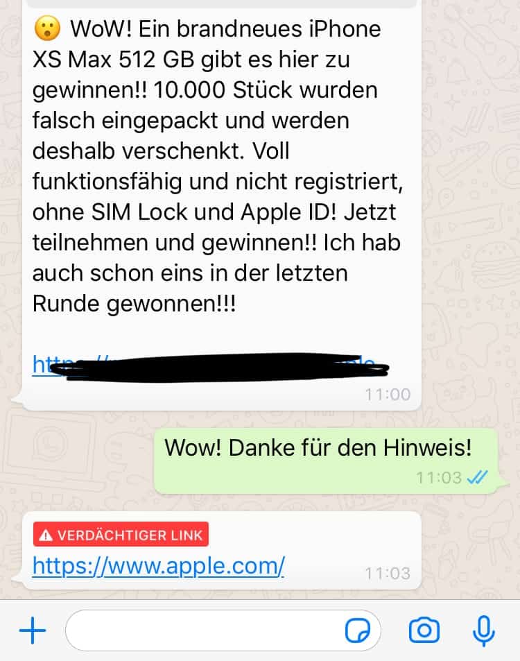 Live Hacking Beispiel - Betrugsmasche WhatsaApp