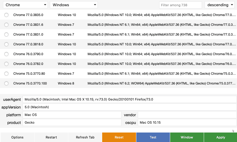 Penetrationstests mit Firefox Plugins User Agent Switcher