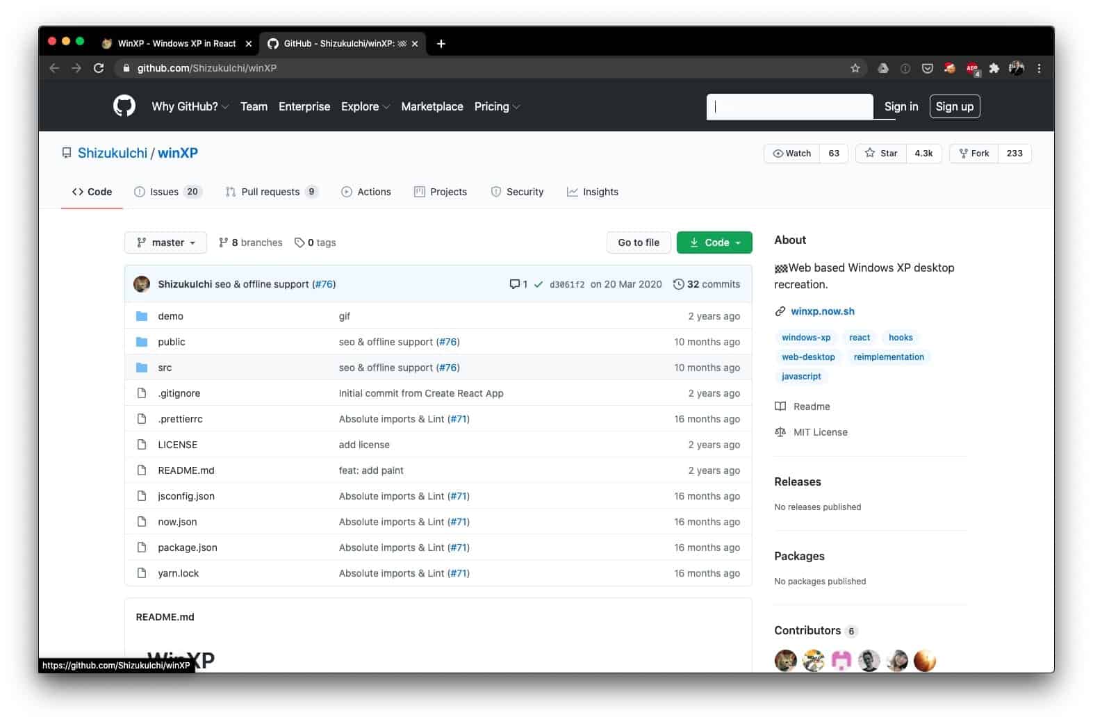 Quellcode ist frei einsehbar auf Github