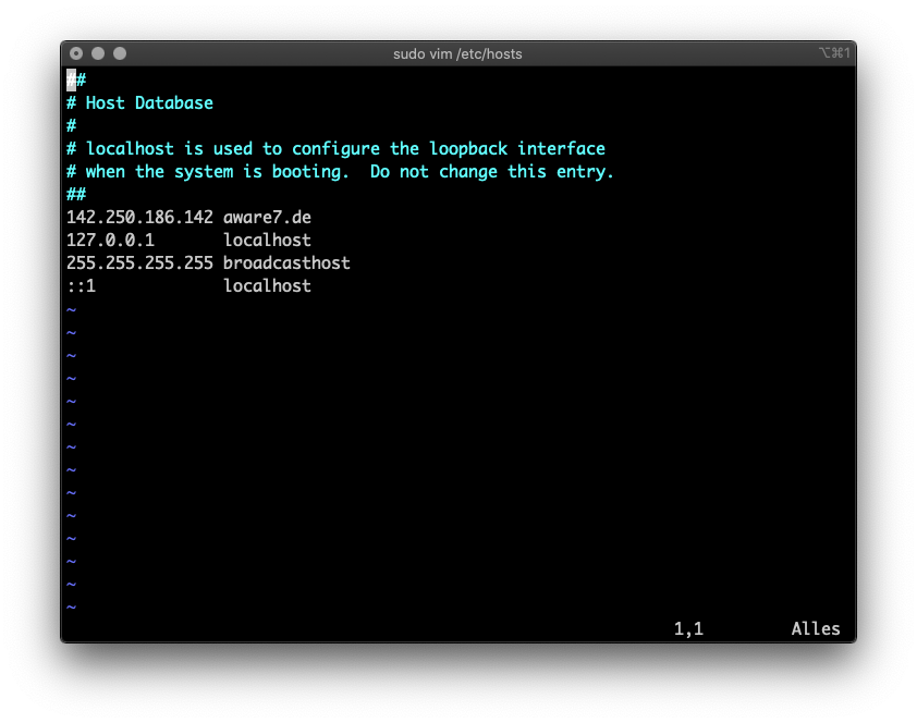 manipulated DNS record