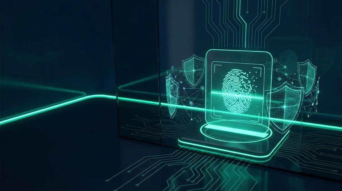 Auch der Fingerabdruck ist unsicher! - Illustration zu IT-Sicherheitsbewusstsein und Mitarbeiterschulung