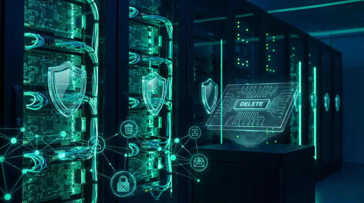 CYBERPFLEGE - Accounts einfach löschen! - Illustration zu IT-Sicherheitsbewusstsein und Mitarbeiterschulung