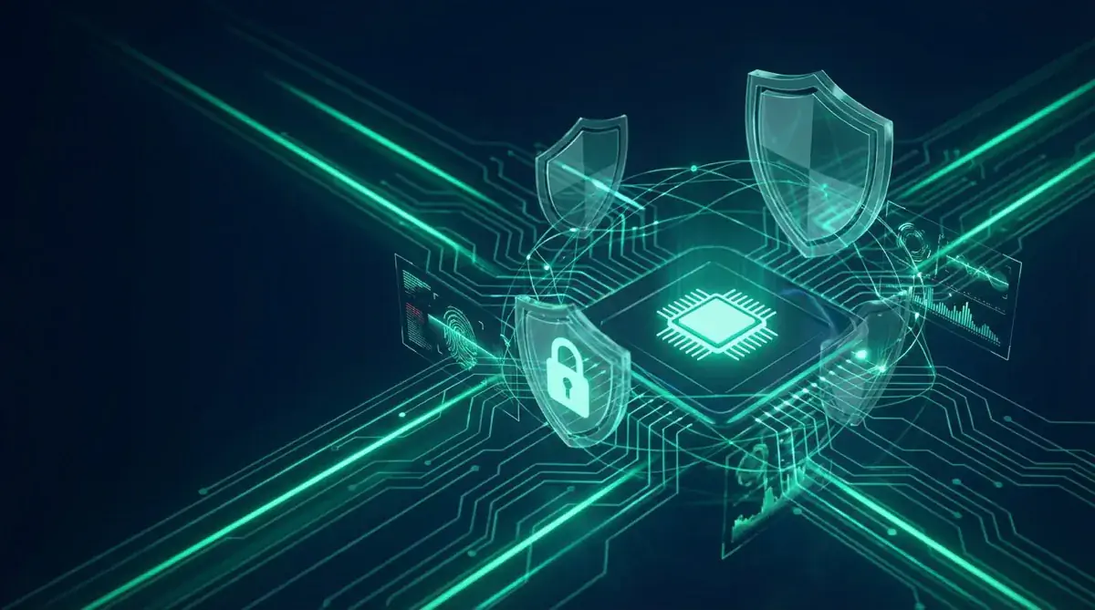 Digitale Identitäten: Zwischen Realität und Cyberspace - Illustration eines Phishing-Angriffs mit verdaechtiger E-Mail und Warnsignalen