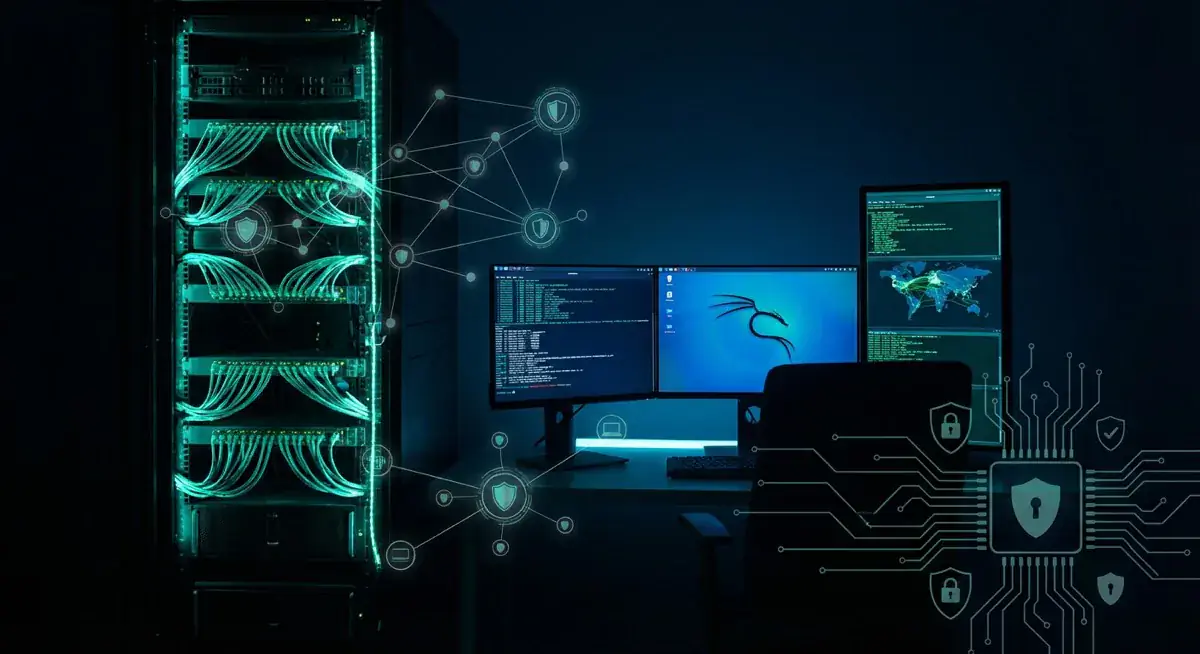 Kali Linux installieren und Hacking Lab aufsetzen - Hacking-Szene mit Sicherheitsanalyse