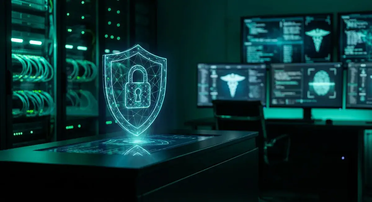 Krankenakten - digital, praktisch, geklaut? Es geht sicherer! - Illustration zu IT-Sicherheitsbewusstsein und Mitarbeiterschulung