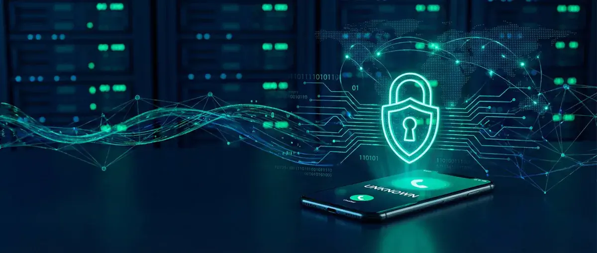 Was Spam-Anrufe wirklich über Ihre Daten verraten - Illustration eines Phishing-Angriffs mit verdaechtiger E-Mail und Warnsignalen